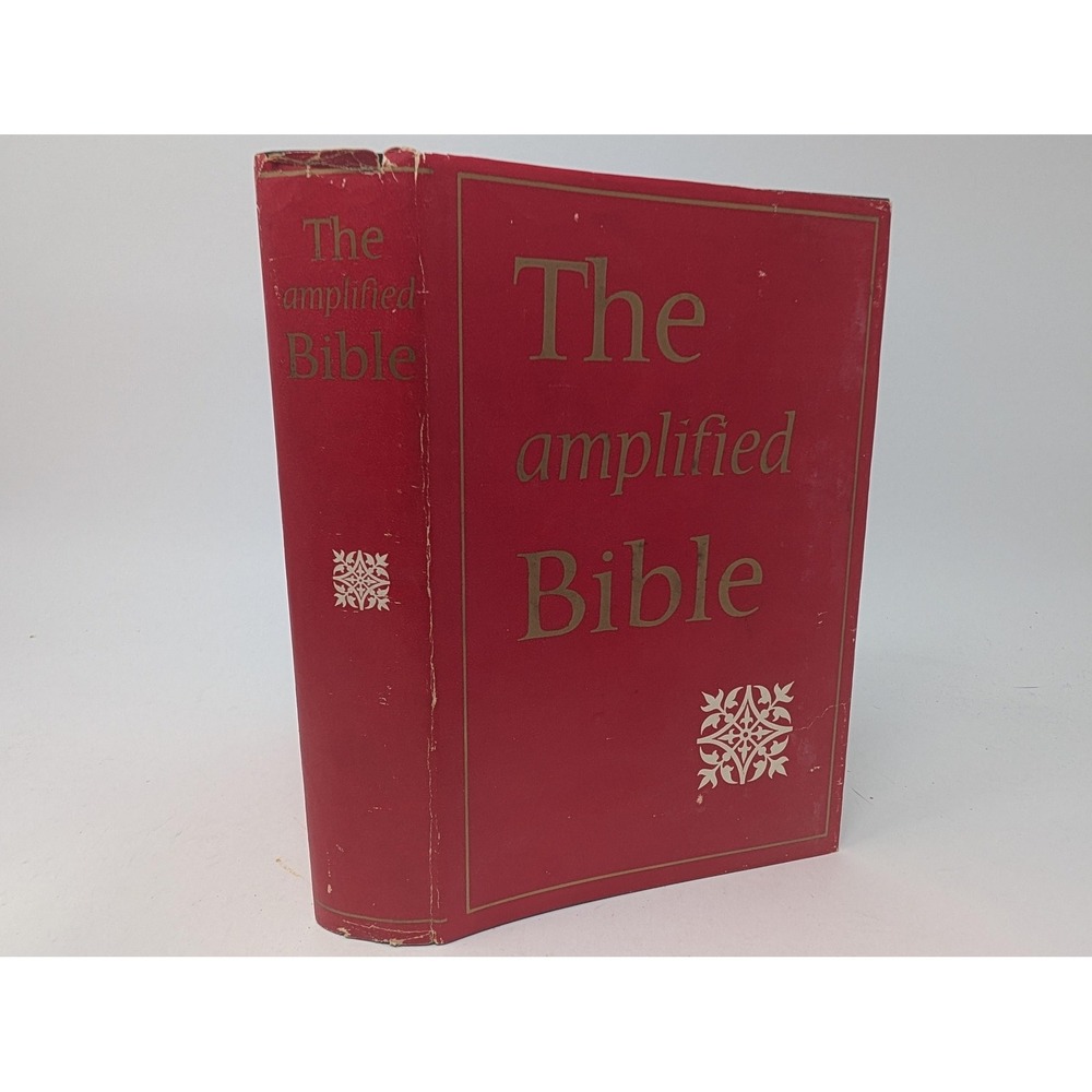 The Amplified Bible Christian Red Hardcover Speckled Edges